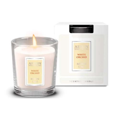 Свеча ароматическая Areon Moon Line White Orchid 120г