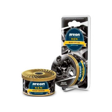 Ароматизатор воздуха автомобильный Areon KEN Blister Black Crystal жестяная банка