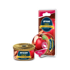 Ароматизатор воздуха автомобильный Areon KEN Blister Apple&Cinnamon жестяная банка