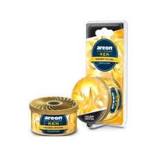 Ароматизатор воздуха автомобильный Areon KEN Blister Golden Crystal жестяная банка