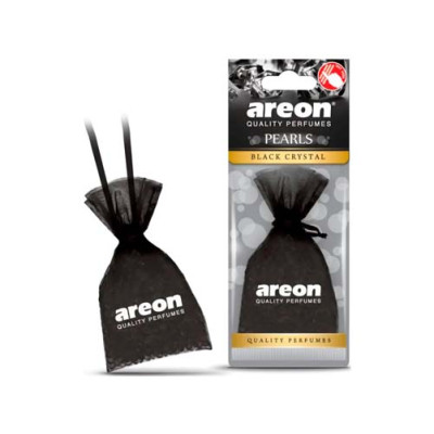 Ароматизатор воздуха автомобильный Areon PEARLS Black Crystal мешочек