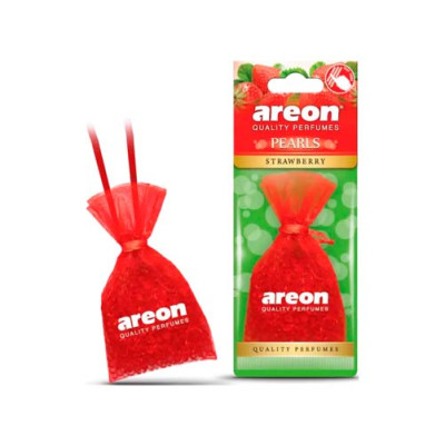 Ароматизатор воздуха автомобильный Areon PEARLS Strawberry мешочек