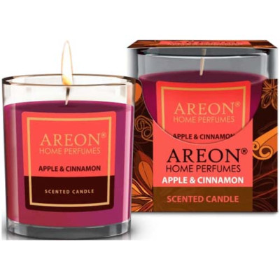 Свеча ароматическая Areon Apple&Cinnamon 120г