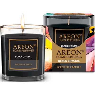 Свеча ароматическая Areon Black Crystal 120г