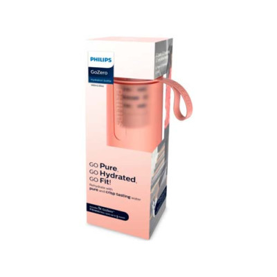 Бутылка-фильтр Philips AWP2712RDR/31, Pink, Объем 0.59л, с таймером,