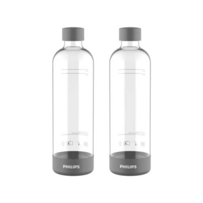 Бутылка для газирования Philips ADD911GR/10, Grey, в уп.2шт, Объем 1л