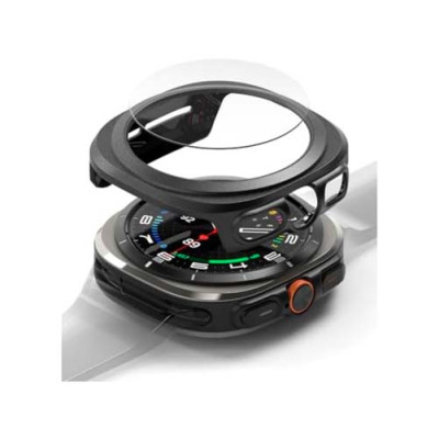 Чехол с защитным стеклом RINGKE SLIM & TEMPERED GLASS для GALAXY WATCH ULTRA (47 MM) TITANIUM BLACK