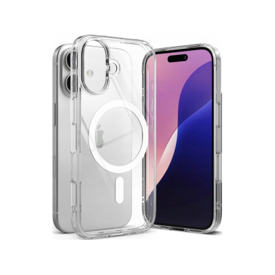Чехол RINGKE FUSION MAGNETIC MAGSAFE для IPHONE 16 CLEAR