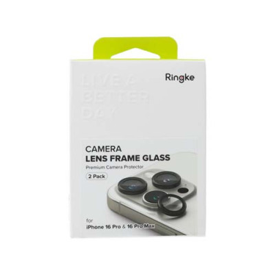 Защитное стекло RINGKE CAMERA FRAME PROTECTOR 2шт для IPHONE 16 PRO / 16 PRO MAX BLACK