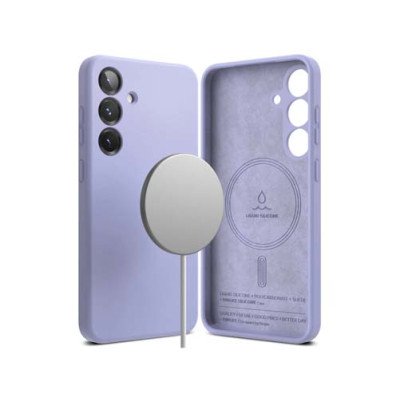 Чехол RINGKE SILICONE MAGNETIC для Galaxy S25 LAVENDER