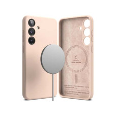 Чехол RINGKE SILICONE MAGNETIC для Galaxy S25 PINK SAND