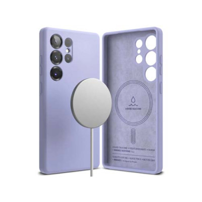 Чехол RINGKE SILICONE MAGNETIC для Galaxy S25 Ultra LAVENDER