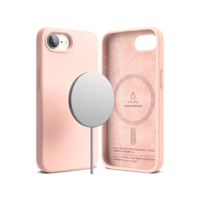Чехол RINGKE SILICONE MAGNETIC для iPhone 16e PINK SAND