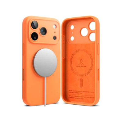 Чехол RINGKE SILICONE MAGNETIC для iPhone 17 Pro Max TANGERINE