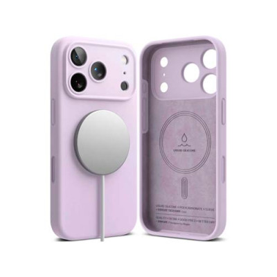 Чехол RINGKE SILICONE MAGNETIC для iPhone 17 Pro Max LIGHT PURPLE