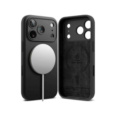 Чехол RINGKE SILICONE MAGNETIC для iPhone 17 Pro BLACK