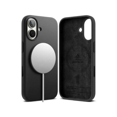 Чехол RINGKE SILICONE MAGNETIC для iPhone 17 BLACK