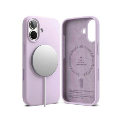 Чехол RINGKE SILICONE MAGNETIC для iPhone 17 LIGHT PURPLE
