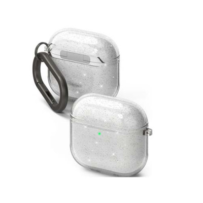 Чехол RINGKE Air для AirPods 4 GLITTLER CLEAR