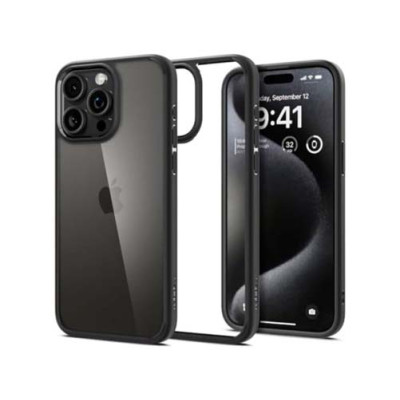 Чехол SPIGEN ULTRA HYBRID для IPHONE 15 PRO MAX MATTE BLACK