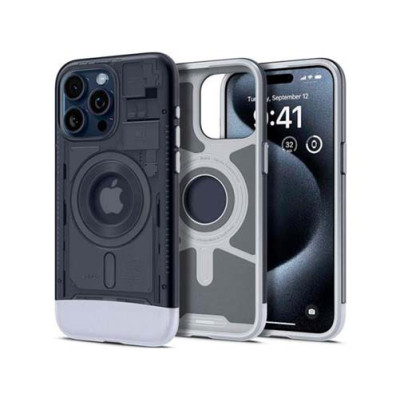 Чехол SPIGEN CLASSIC C1 MAG MAGSAFE для IPHONE 15 PRO MAX GRAPHITE