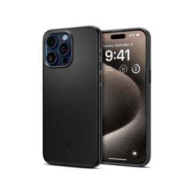 Чехол SPIGEN THIN FIT для IPHONE 15 PRO BLACK