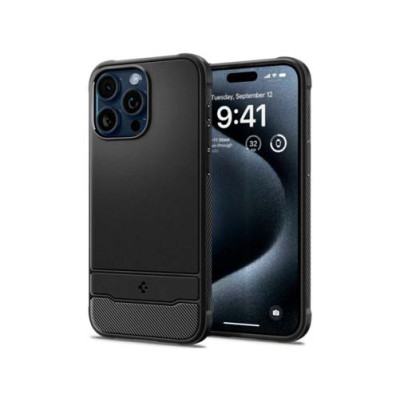 Чехол SPIGEN RUGGED ARMOR MAG MAGSAFE для IPHONE 15 PRO MATTE BLACK