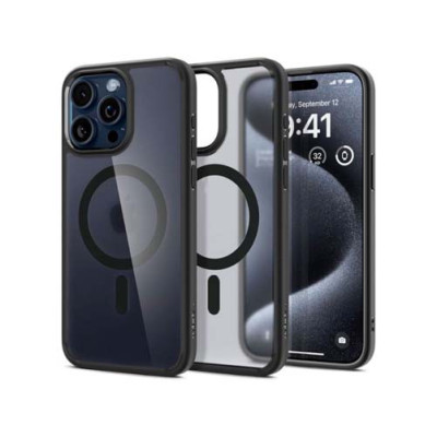 Чехол SPIGEN ULTRA HYBRID MAG MAGSAFE для IPHONE 15 PRO FROST BLACK