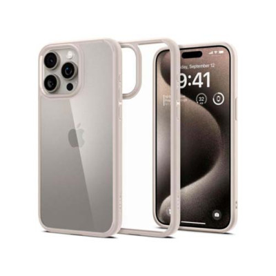 Чехол SPIGEN ULTRA HYBRID для IPHONE 15 PRO NATURAL TITANIUM