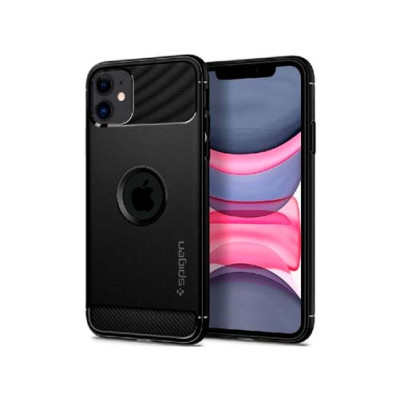 Чехол SPIGEN RUGGED ARMOR для IPHONE 11 MATTE BLACK