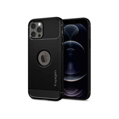 Чехол SPIGEN RUGGED ARMOR для IPHONE 12/12 PRO MATTE BLACK