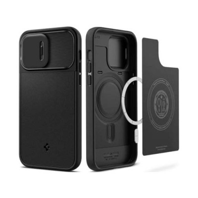 Чехол SPIGEN OPTIK ARMOR MAG MAGSAFE для IPHONE 14 PRO MAX BLACK