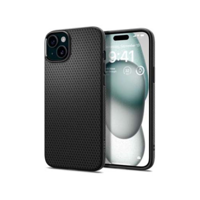 Чехол SPIGEN LIQUID AIR для IPHONE 15 PLUS MATTE BLACK