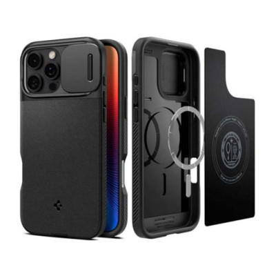 Чехол SPIGEN OPTIK ARMOR MAG MAGSAFE для IPHONE 16 PRO BLACK