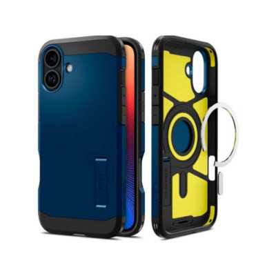 Чехол SPIGEN TOUGH ARMOR MAG MAGSAFE для IPHONE 16 NAVY BLUE