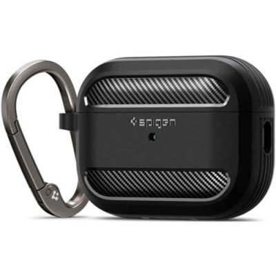 Чехол SPIGEN RUGGED ARMOR для APPLE AIRPODS PRO 1 / 2 MATTE BLACK