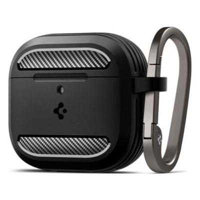 Чехол SPIGEN RUGGED ARMOR для APPLE AIRPODS 4 MATTE BLACK