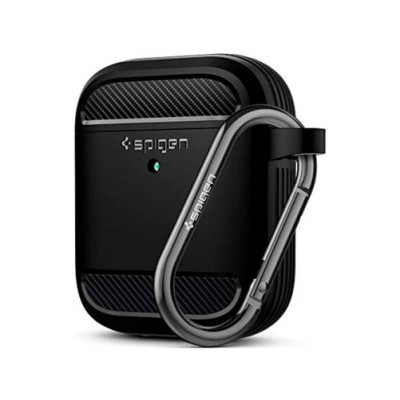 Чехол SPIGEN RUGGED ARMOR для APPLE AIRPODS MATTE BLACK