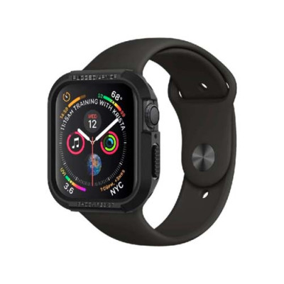 Чехол SPIGEN RUGGED ARMOR для APPLE WATCH 4 / 5 / 6 / 7 / 8 / 9 / SE (44 / 45 MM) BLACK