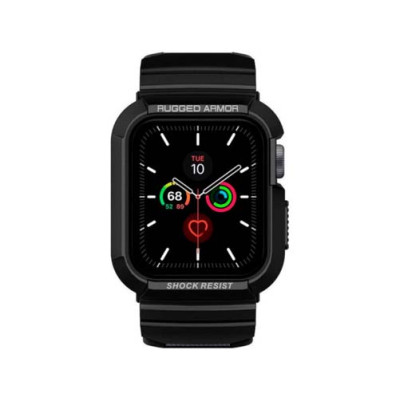 Ремешок с чехлом SPIGEN RUGGED ARMOR ”PRO” для APPLE WATCH 4 / 5 / 6 / 7 / 8 / 9 / SE (40 / 41 MM) BLACK