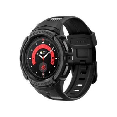 Ремешок с чехлом SPIGEN RUGGED ARMOR ”PRO” для GALAXY WATCH 5 PRO (45 MM) BLACK