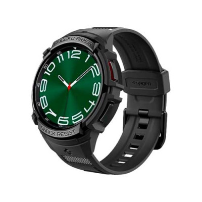 Ремешок с чехлом SPIGEN RUGGED ARMOR ”PRO” для GALAXY WATCH 6 CLASSIC (47 MM) BLACK