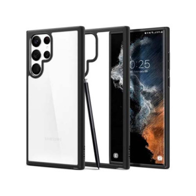 Чехол SPIGEN ULTRA HYBRID для GALAXY S22 ULTRA MATTE BLACK