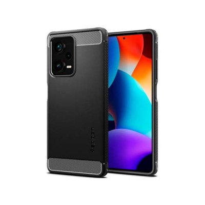 Чехол SPIGEN RUGGED ARMOR для XIAOMI REDMI NOTE 12 PRO+ PLUS 5G MATTE BLACK