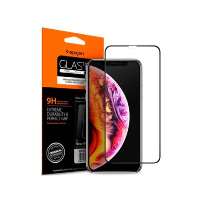Защитное стекло SPIGEN GLASS FC для IPHONE X / XS / 11 PRO BLACK