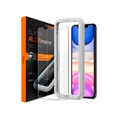 Защитное стекло SPIGEN ALM GLAS.TR SLIM 2шт для IPHONE 11 / XR CLEAR