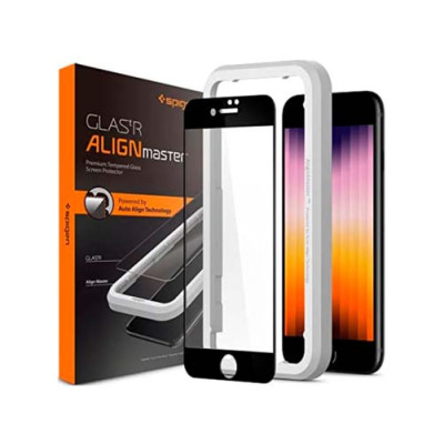 Защитное стекло SPIGEN ALM GLASS FC для IPHONE 7 / 8 / SE 2020 / 2022 BLACK