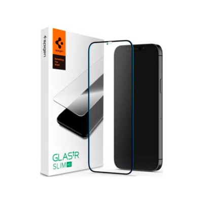 Защитное стекло SPIGEN GLASS FC для IPHONE 12 PRO MAX BLACK