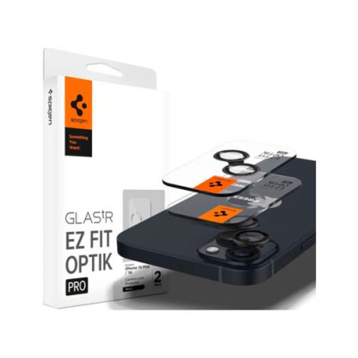 Защитное стекло SPIGEN OPTIK.TR ”EZ FIT” CAMERA PROTECTOR 2шт для IPHONE 14 / 14 PLUS / 15 / 15 PLUS BLACK