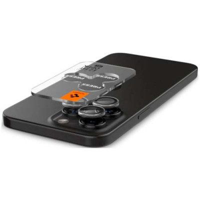 Защитное стекло SPIGEN OPTIK.TR ”EZ FIT” CAMERA PROTECTOR 2шт для IPHONE 14 PRO / PRO MAX / 15 PRO / PRO MAX CRYSTAL CLEAR